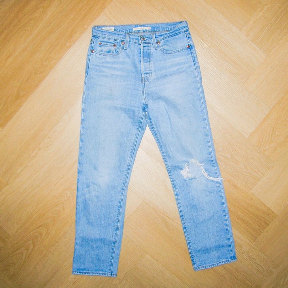 Levi's Premium Wedgie Straight Fit Jeans (Fully Baked/Light Wash)